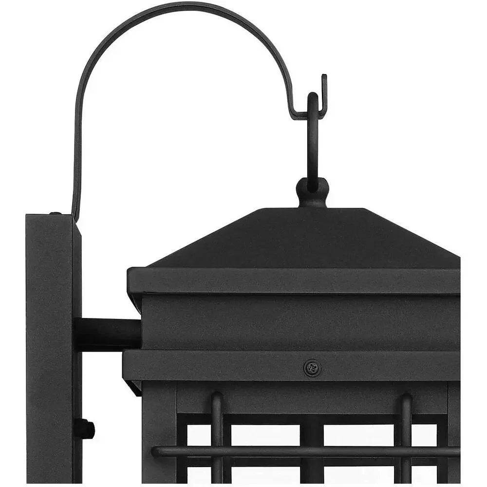 Rotherfield Vintage Outdoor Wall Light Fixture Black Lantern 2-Light 17
